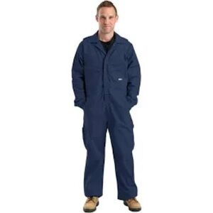 Flame resistant FR men’s blue utility coverall. Size 46R